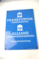 Emaille schild frankfurter - schild,