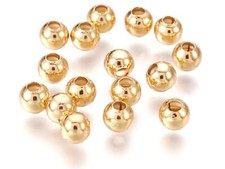 Edelstahl Perlen  4/5mm rund