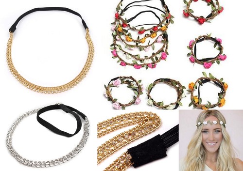 Boho haarband blumen kopfband - haarband,