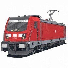 Eisenbahn Aufkleber "BR147"