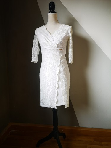 Weißes spitzenkleid mystic - spitzenkleid,