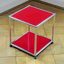 * USM Haller TV Beistelltisch 35x35x35 * Rot * Couchtisch * Nachttisch Rubinrot 
