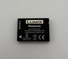 Panasonic LUMIX ORIGINAL Kamera Ersatz Akku Battery Batterie DMW-BCG10E 3.6V