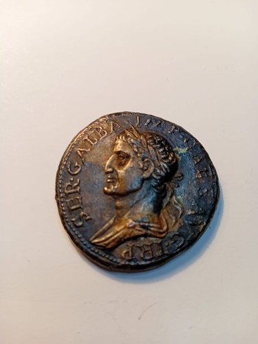 Antike römische bronze münze - römische, bronze-münze