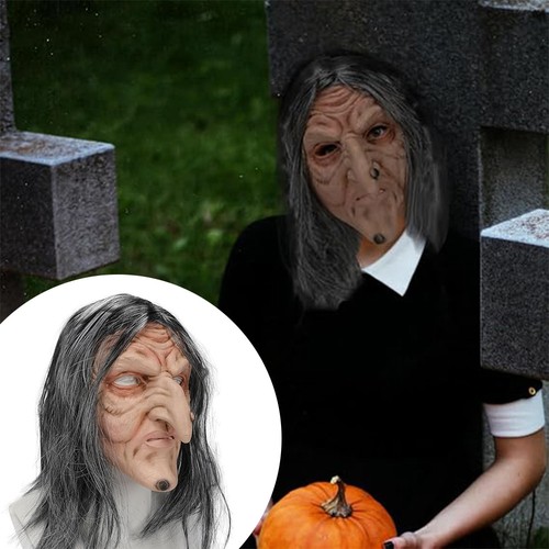 Halloween hexen oma maske - halloween,