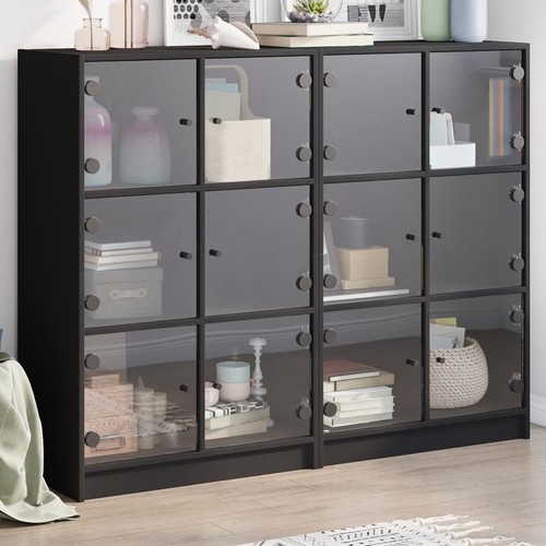 Bücherregal mit türen - bücherregal,