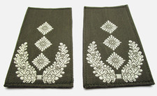 KLETT Rangabzeichen Heer Oberst Bw weiß/oliv Bw Schulterklappen NEU