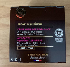 Yves Rocher Riche Creme Anti-Falten Tagespflege 50 ml NEU