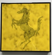 Ferrari Cavallino Keramikfliese | ca. 34 x 34 cm | Enzo Büro | Piemme Italien