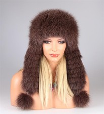 DAMEN FUCHS MÜTZE Pelzmütze