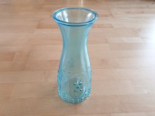 Karaffe 1 Liter blaues Glas Wasserkaraffe Glaskaraffe Kanne