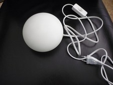 Kugellampe (Steinformlampe), satiniertes Glas, klein