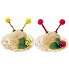 Pet Straw Hat Lovely Dog Hat