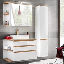 Badmöbel Badezimmer Set weiß
