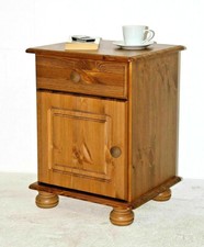 Nachttisch Kiefer massiv Bernsteinfarben Nachtkommode Nachtkonsole Nachtschrank