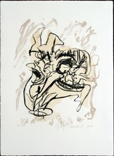 „Überfahrt des weissen Elefanten“ 2000. Hartwig EBERSBACH (*1940 D) handsigniert