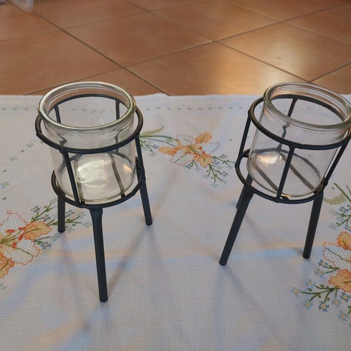 Kerzenhalter glas metall höhe - metall,