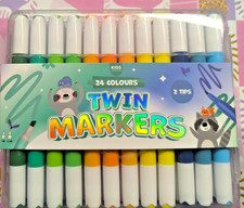 24 Farben Marker Stifte Set