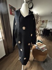 Cider Strickkleid, Kleid schwarz Gr. L Tunikakleid Neu
