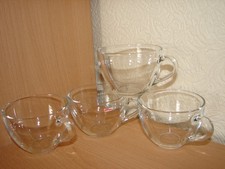 4x bodum Tee Tassen Kaffee Gläser 220 ml 6,5 cm hoch Becher Tasse Glas