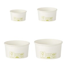 Bio Eisbecher Pappbecher 100%