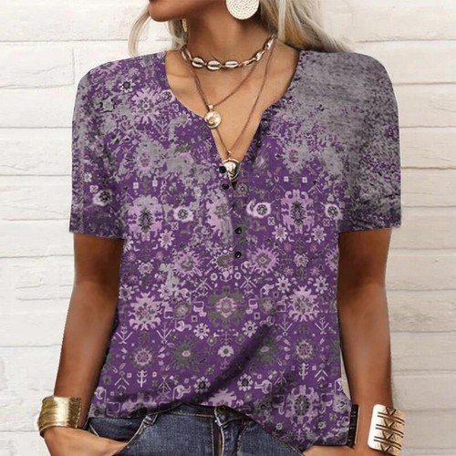 Damen neck printed - damen, v-neck