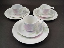 3 Rosenthal Donatello Rosendekor Tee Gedecke