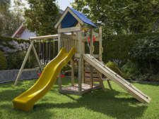 Spielturm Spielhaus Holz mit