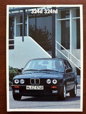 Prospekt / brochure BMW 3er Reihe 324d - 324td E30 MY 1987