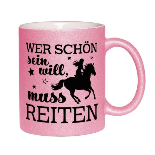 Glitzertasse wer schön - wer,
