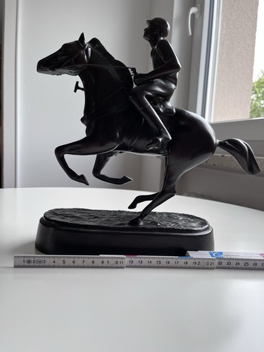 Polo reiter auf pferd - auf,