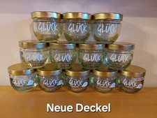  12 leere GLÜCK Marmeladen