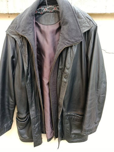 Schwere lederjacke nappa - schwere,