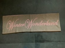 Kurt Koelln Schal, beige/rosa, mit Schriftzug beidseitig, NEU