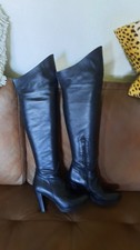 Overknees stiefel leder gr - stiefel,,