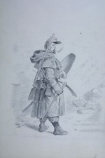 Bleistiftzeichnung auf Papier