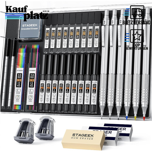 Druckbleistift set stück - druckbleistift, 6