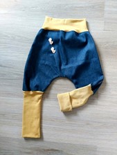  Jeans-Knickebocker-Pumphose,neu,Unikat,selfmade,Gr.98/104,Urlaub,mitwachsend 