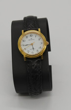 Damen Uhr Continental Schwarzes Armband Swiss Made Uhr mit neuer Batterie