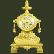Fantastische bronze kamin uhr - kamin,