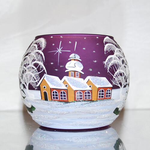 Windlicht glas weihnachten - windlicht,