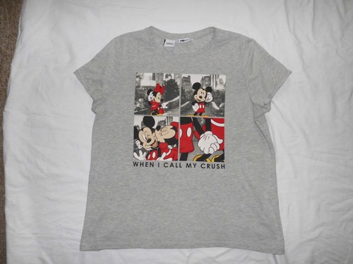 Shirt grau mit - t-, aufdruck