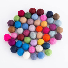 Bunte Pompons Filzkugeln Set