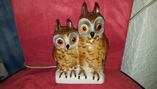 Alte Eulen Lampe - Steingut - wunderschön und gut erhalten