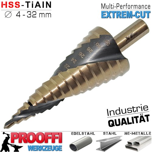 Hss tialn stufenbohrer - 4,