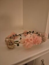 Verbaudet Bräutchen Hochzeit Taufe *** Wie NEU *** rosa Blumenkranz ? Kranz