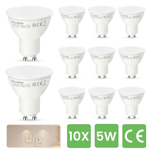 10x gu10 led birnen - birnen, 5w
