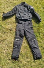 FLM Motorradkombi Schwarz GR L