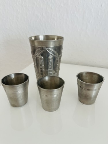 Zinn becher konvolut 4 - zinn-becher,
