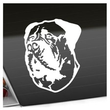 Bullmastiff Hund Aufkleber Sticker 25 Farben Neon Matt